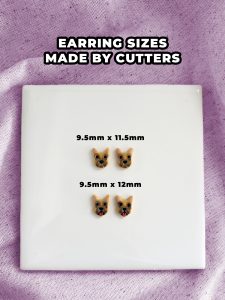 french bulldog clay earring cutters