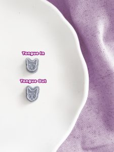 french bulldog clay earring cutters