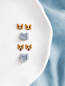 corgi earring clay cutters