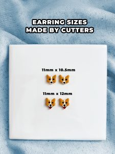corgi earring clay cutters